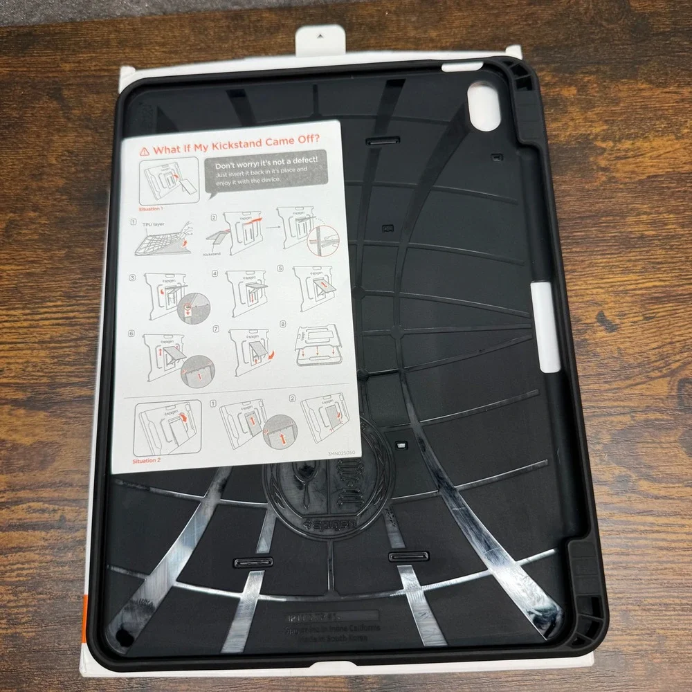 Spigen Tough Armor Pro iPad Air 11 10.9 Case Gunmetal Kickstand Heavy Duty Cover